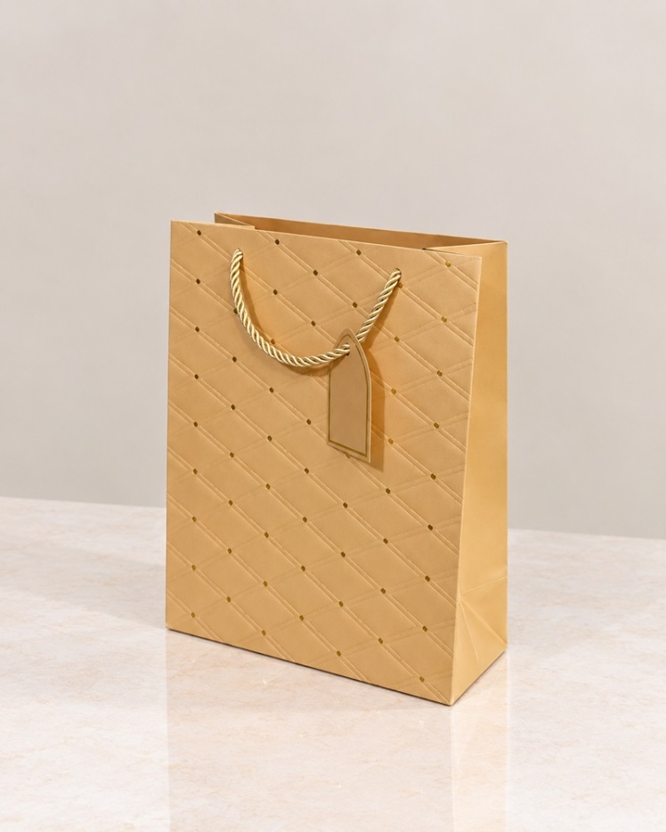 ساک دستی طرح برجسته خردلی