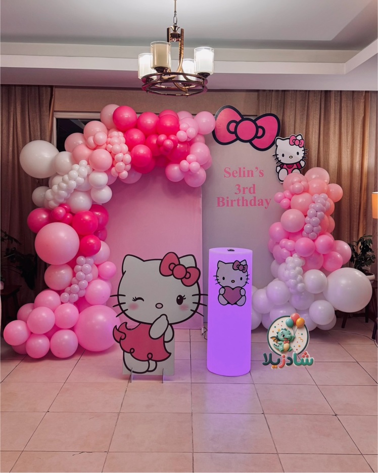 دکور تولد تم Hello Kitty