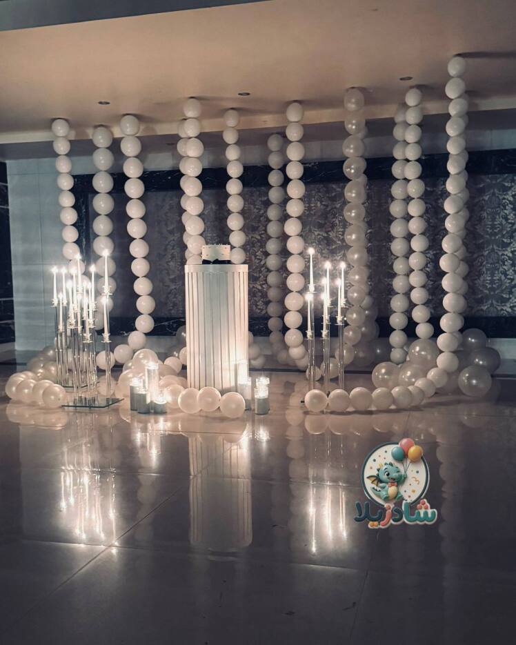 بادکنک آرایی تم مروارید