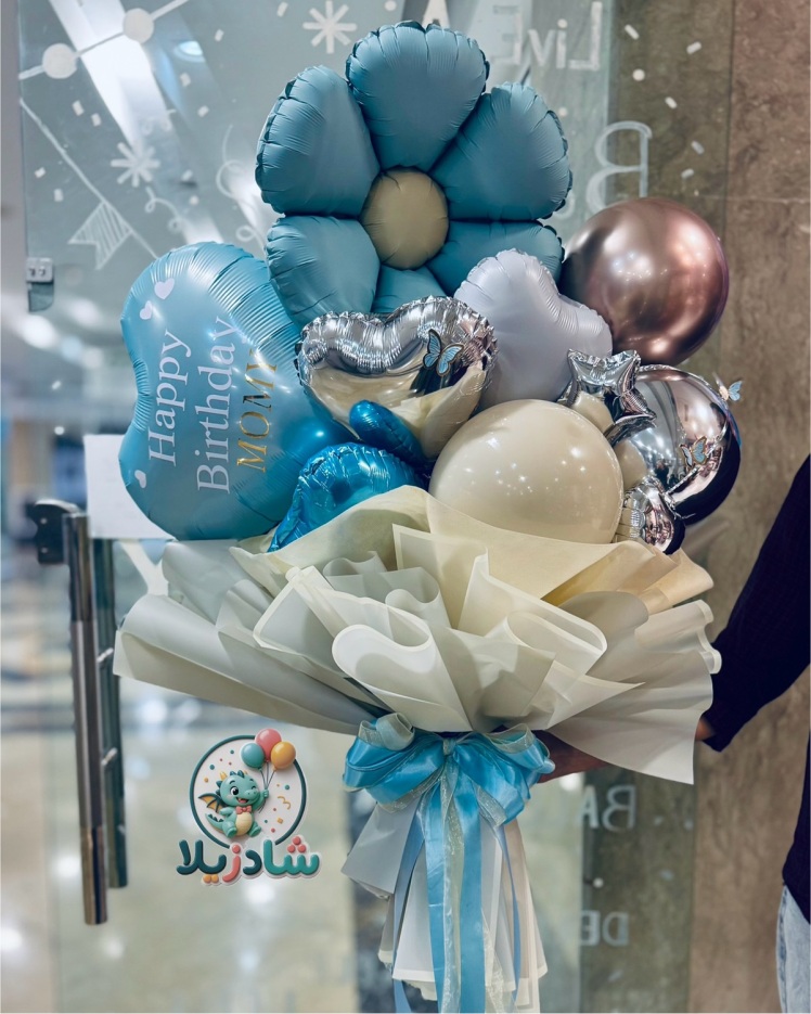 بوکت بادکنکی مدل دسته گل